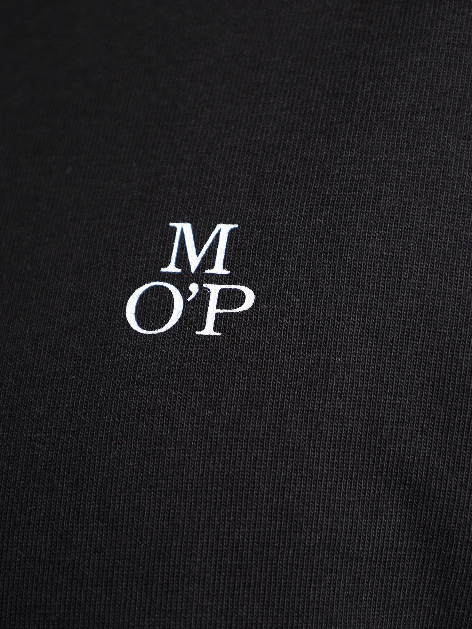 Футболка черного цвета из хлопка с длинным рукавом